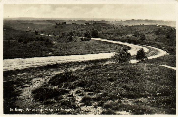 De Steeg. Panorama vanaf de Posbank. - 1935 gelopen, Verzamelen, Ansichtkaarten | Nederland, Ongelopen, Gelderland, Voor 1920