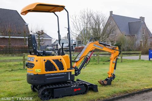Minigraafmachine Minigraver CATERPIL zwenkarm KINGWAY, Zakelijke goederen, Machines en Bouw | Kranen en Graafmachines, Graafmachine