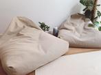 Zara Home Katoenen Poef, Huis en Inrichting, Zitzakken, Ophalen, Zo goed als nieuw, Grijs, Zitzak