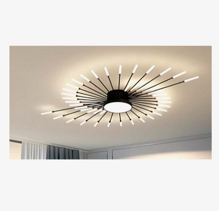 42-Kops luxe kroonluchter zwart/brons, Huis en Inrichting, Lampen | Kroonluchters, Nieuw, Ophalen of Verzenden