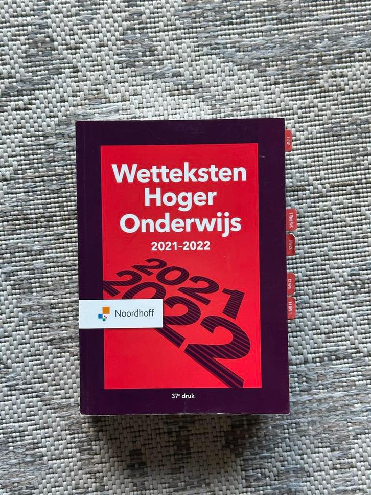Wetteksten Hoger Onderwijs 2021-2022, Boeken, Schoolboeken, Zo goed als nieuw, Overige vakken, Overige niveaus, Ophalen of Verzenden