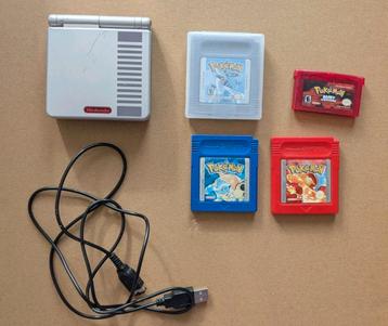 Nintendo GameBoy Advance SP SNES + Pokémon  beschikbaar voor biedingen