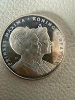 Zilveren Munt Beatrix & Máxima, Ophalen of Verzenden, Midden-Amerika, Losse munt, Zilver