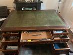 120-180 dubbelzit klassiek engels bureau, Huis en Inrichting, Ophalen, Gebruikt, Bureau