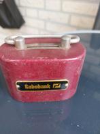 Rabobank spaarpot, Ophalen of Verzenden, Gebruikt, Metaal of Blik