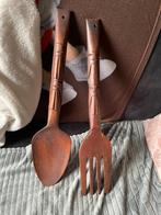 Houten Lepel en Vork Set, Ophalen of Verzenden
