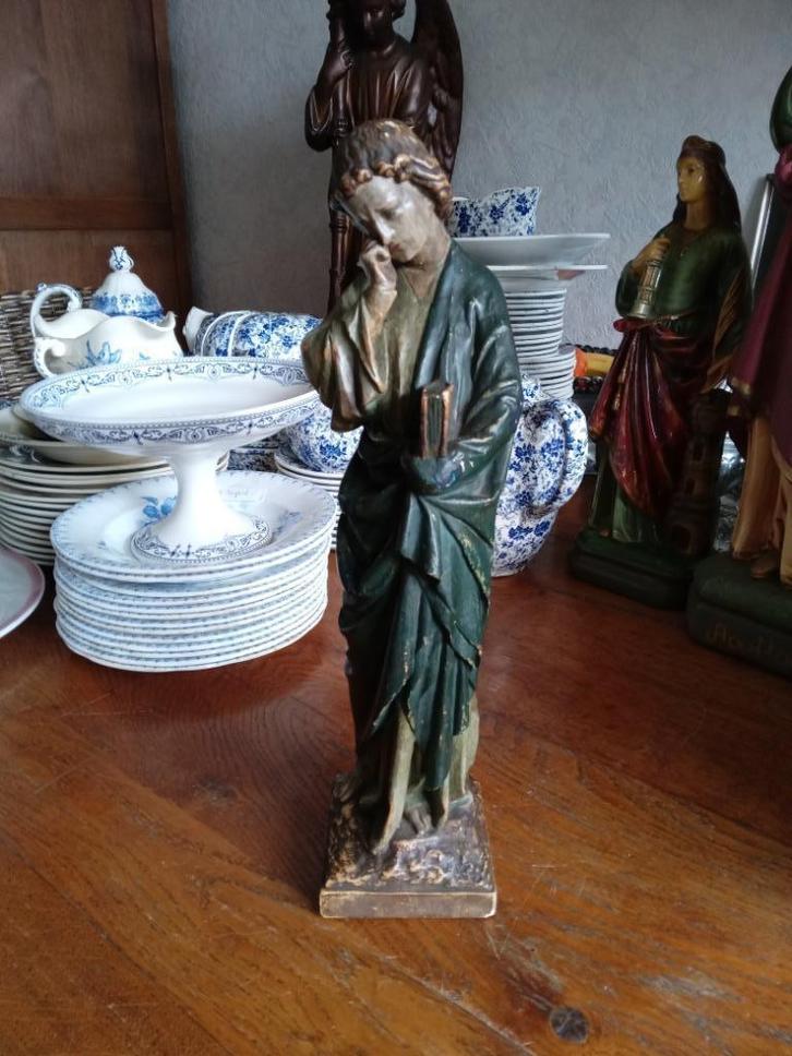 Zeer fraai oud beeld van Heilige JOHANNES, Antiek en Kunst, Antiek | Religie, Ophalen of Verzenden