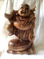 Houten lachende boeddha, Ophalen of Verzenden