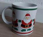 Kerstmok/kerstbeker met vrolijke kerstmannen, Gebruikt, Ophalen of Verzenden, Overige stijlen, Kop(pen) en/of Schotel(s)