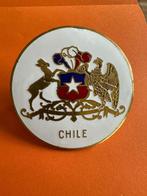 Mooi emaille Chile badge bordje logo. Oldtimer auto., Ophalen of Verzenden, Gebruikt, Gebruiksvoorwerp
