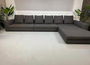 Minotti Kline Bank Stoffen Designbank Hoekbank Grijs beschikbaar voor biedingen