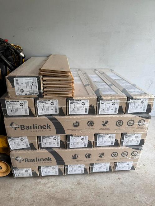 Nieuwe klik houten visgraat vloer, Doe-het-zelf en Verbouw, Vloerdelen en Plavuizen, Zo goed als nieuw, Hout, 50 tot 150 cm, 10 tot 30 cm