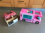 Barbie camper + stal met paard, Ophalen, Gebruikt