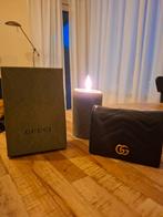 Gucci marmont card case portemonnee, Ophalen of Verzenden, Zo goed als nieuw, Zwart