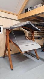 Manila Garden Point schommelbank loungebank 3 persoons hout, Tuin en Terras, Ophalen, Zo goed als nieuw, Schommelbank