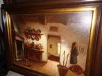 Prachtige grote Carl Esterreich(19e eeuw)-Vermeld in BENEZIT, Antiek en Kunst, Kunst | Schilderijen | Klassiek, Ophalen of Verzenden