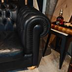 Donkerblauwe 3-zits Chesterfield Bank, Bollenmarkt 14c Zwaagdijk Oost, Treasure, Ophalen of Verzenden, Zo goed als nieuw