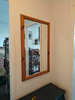 Grote spiegel met eikenhouten lijst, Huis en Inrichting, Woonaccessoires | Spiegels, Ophalen, 100 tot 150 cm, Zo goed als nieuw