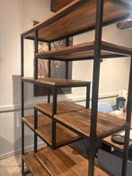 Industriële Boekenkast met Houten Planken, Huis en Inrichting, Ophalen, Zo goed als nieuw