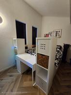 MICKE Bureau, wit, 105x50 cm, Huis en Inrichting, Bureaus, Ophalen, Zo goed als nieuw, Bureau