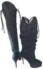 Brian Atwood zwart leren sexy laarzen maat 37,5, Hoge laarzen, Zwart, Ophalen of Verzenden, Zo goed als nieuw