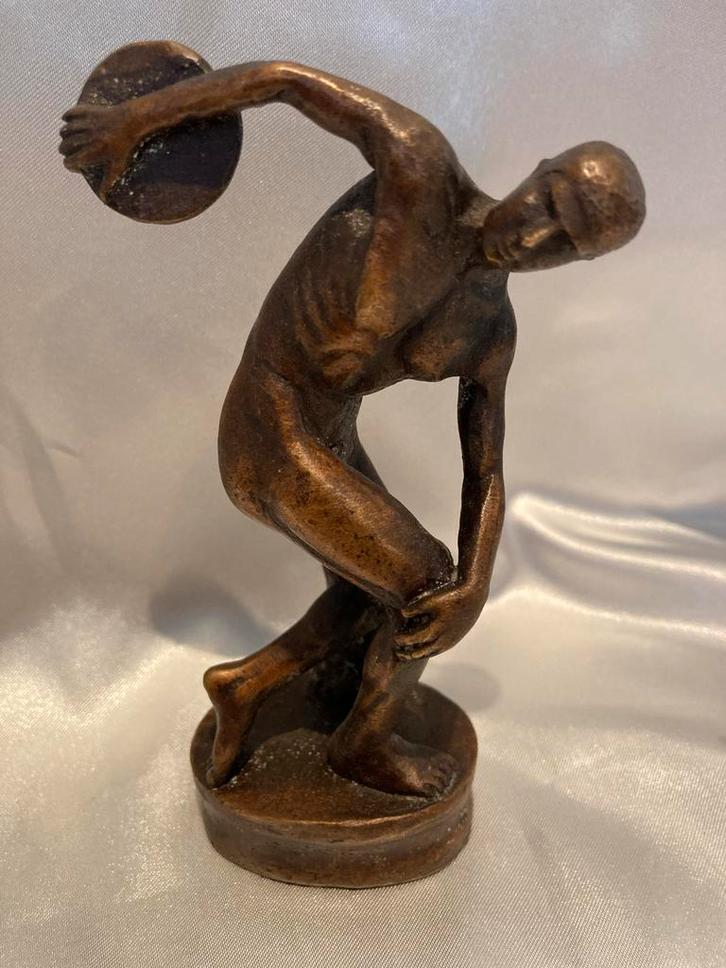 Discobolus van Myron Bronzen Beeldje, Antiek en Kunst, Kunst | Beelden en Houtsnijwerken, Ophalen of Verzenden