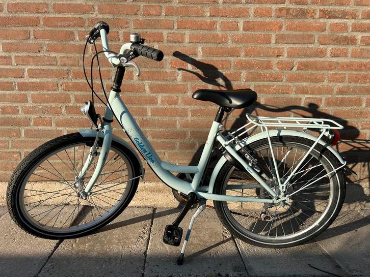 Golden Lion kinderfiets lichtblauw 16 inch, Fietsen en Brommers, Fietsen | Kinderfietsjes, Gebruikt, 16 tot 20 inch, Ophalen