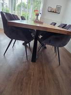Eettafel mangohout, Huis en Inrichting, Tafels | Eettafels, Ophalen, Gebruikt, 200 cm of meer, 50 tot 100 cm