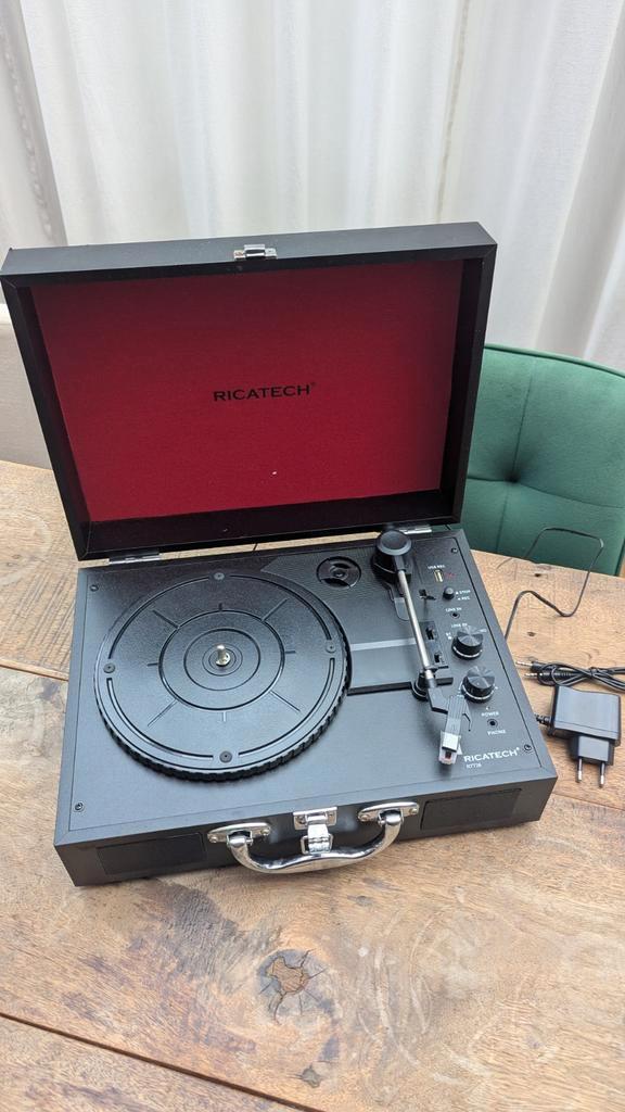 Ricatech RTT26 Platenspeler Koffer, Audio, Tv en Foto, Platenspelers, Zo goed als nieuw, Platenspeler, Overige merken, USB-aansluiting