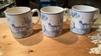 Gien OISEAU BLEU bekers, Ophalen of Verzenden, Zo goed als nieuw, Overige stijlen, Kop(pen) en/of Schotel(s)