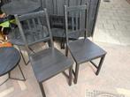 Twee eetkamerstoelen (IKEA Stefan), Huis en Inrichting, Ophalen, Gebruikt, Twee, Zwart