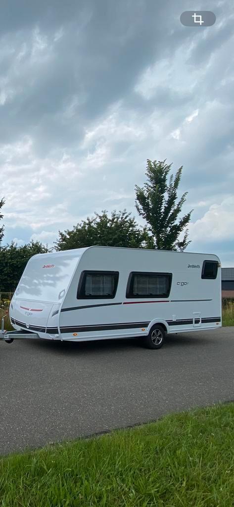 Dethleffs C GO 495 QSK Mover + Unico Verona XL, Caravans en Kamperen, Caravans, Particulier, tot en met 5, 1000 - 1250 kg, Treinzit