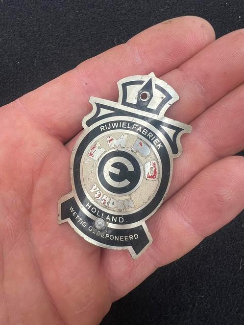 Balhoofdplaatje Fietsplaatje Rijwielfabriek EMPO Vorden, Fietsen en Brommers, Fietsonderdelen, Gebruikt, Oldtimer, Ophalen of Verzenden