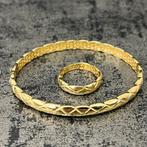 18 karaat gouden armband met ring nieuw, Ophalen of Verzenden