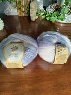 2 Bollen Alison & Mae Wol Lila-Roze-Wit, Ophalen of Verzenden, Nieuw, Breien of Haken, Wol of Garen