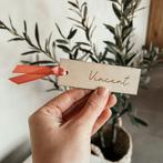 Houten Naamkaartjes Gegraveerd, Ophalen of Verzenden, Nieuw, Knutselwerk