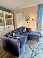 Stoffen 3 zitsbank Bocks interiors, Huis en Inrichting, Banken | Bankstellen, Ophalen, Hout, Driepersoons, 75 tot 100 cm