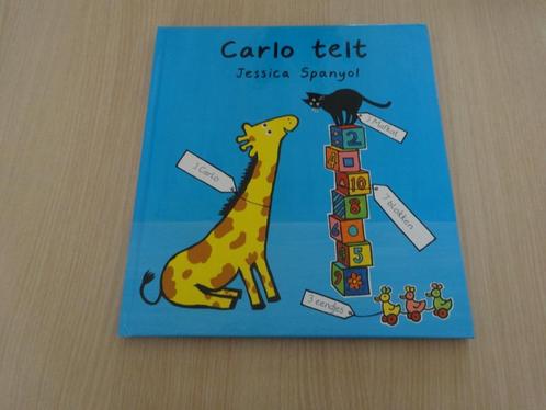 Carlo telt - Jessica Spanyol, Boeken, Kinderboeken | Baby's en Peuters, Zo goed als nieuw, 2 tot 3 jaar, Ophalen of Verzenden