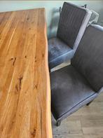 Eethoek: Tafel + 4 Stoelen, Huis en Inrichting, Tafels | Eettafels, Ophalen, Gebruikt, 100 tot 150 cm, 200 cm of meer