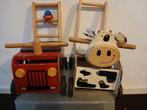 Loop brandweer & koekarretje, Ophalen, Gebruikt, Duw- of Trekspeelgoed