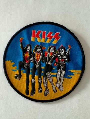 Kiss Destroyer vintage muziek band kleding patch RARE blauw  beschikbaar voor biedingen