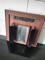 Antieke hal spiegel, Antiek en Kunst, Ophalen of Verzenden, Rechthoekig, Minder dan 50 cm, Minder dan 100 cm