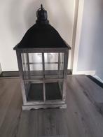 Te koop : Mooie grote lantaarn, Huis en Inrichting, Woonaccessoires | Kandelaars en Kaarsen, Ophalen, Zo goed als nieuw, Hout