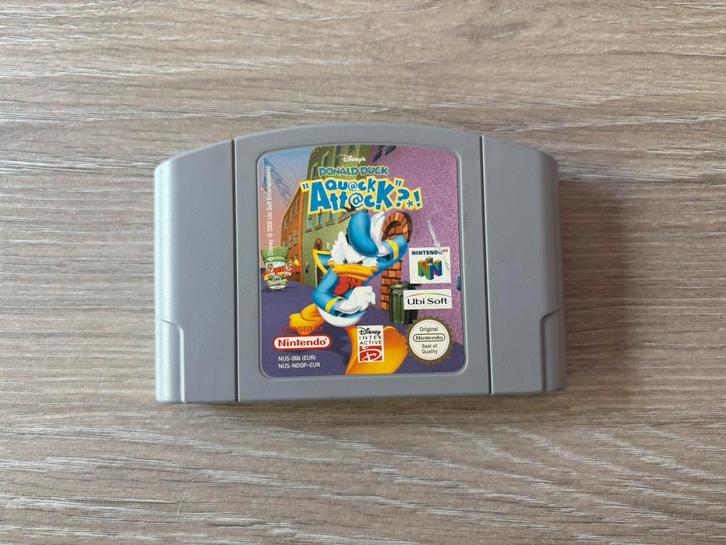 Quack Attack voor de Nintendo 64., Spelcomputers en Games, Games | Nintendo 64, 1 speler, Vanaf 3 jaar, Ophalen of Verzenden