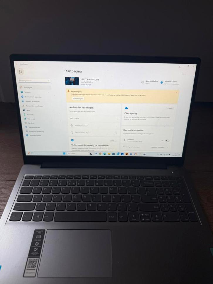 Lenovo Ideapad 3 15ITL6, Computers en Software, Windows Laptops, Zo goed als nieuw, 15 inch, SSD, 2 tot 3 Ghz, Ophalen