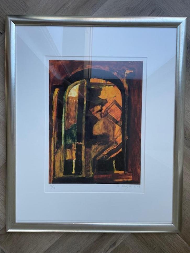 Theo Kuijpers - ‘Arcades’ litho (26/50, 2003), Antiek en Kunst, Kunst | Schilderijen | Abstract, Ophalen of Verzenden