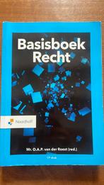 Basisboek Recht, O.A.P. van der Roest, Zo goed als nieuw, Alpha, HBO