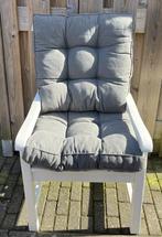 witte houten tuinstoel, Tuin en Terras, Ophalen, Zo goed als nieuw, Hout