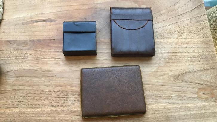 3 sigaren - sigaren houder, Verzamelen, Rookartikelen, Aanstekers en Luciferdoosjes, Zo goed als nieuw, Tabaksdoos of Verpakking