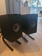 Mooie Kef Q350 boekenplank luidsprekers zwart, Gebruikt, 60 tot 120 watt, Front, Rear of Stereo speakers, Ophalen